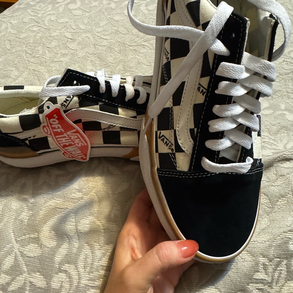 Vans Checkerboard High-Top Sneakers